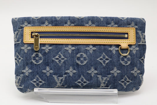 LOUIS VUITTON Monogram Denim Monogram Denim Pouch