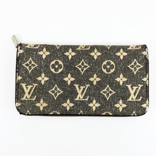 LOUIS VUITTON Monogram Denim Zippy Wallet M81226 Wallet