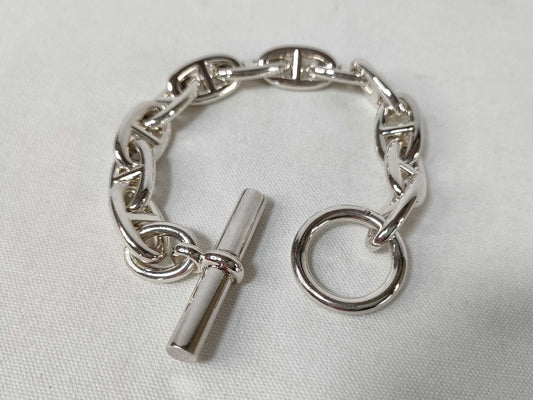 HERMES Chaine d'Ancre GM Bracelet, 12 links, 925, 69.2g, 23D348916, Bracelet/Bangle