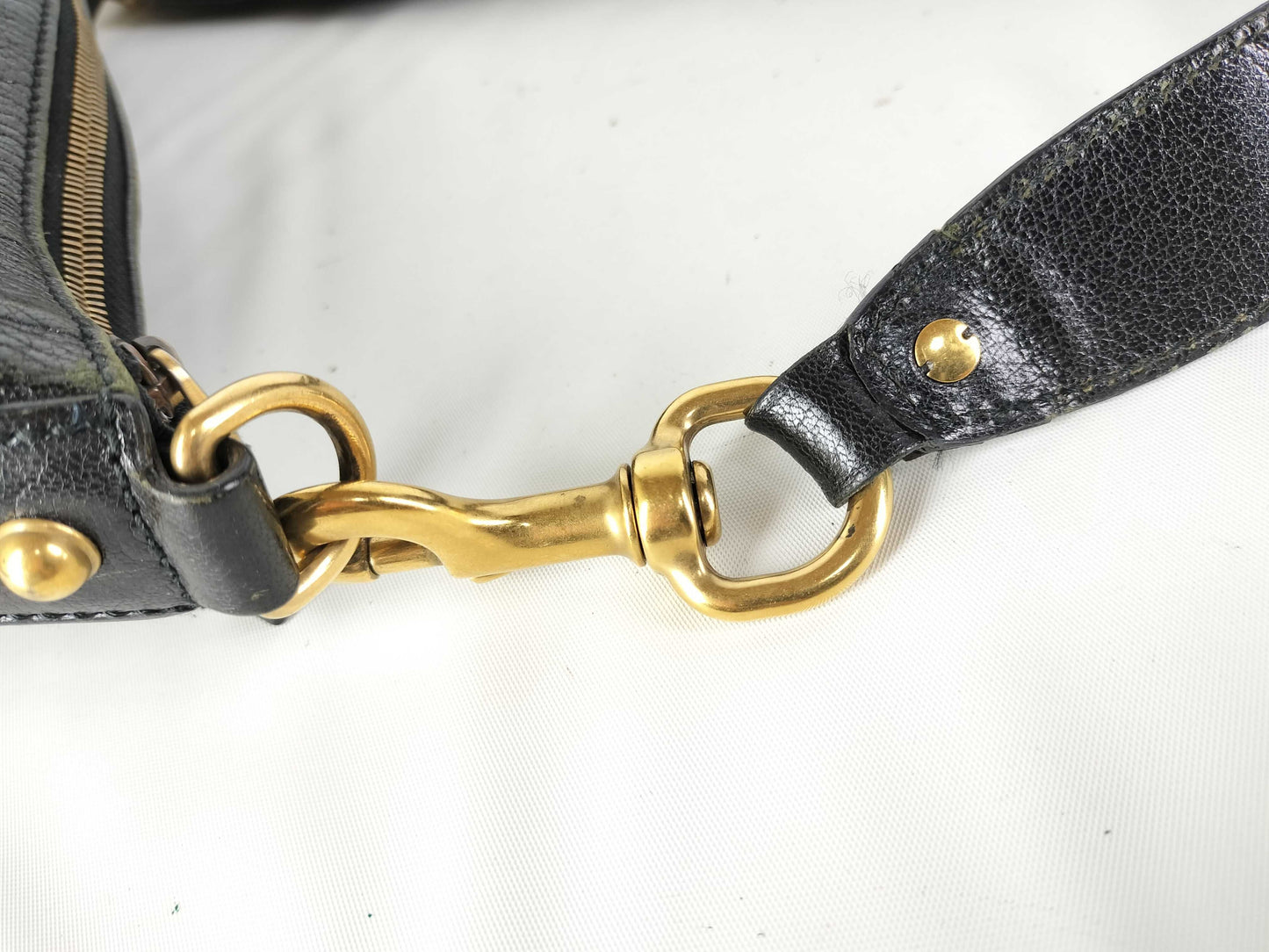 GUCCI / Shoulder Bag / Soho / 121546 / Interlocking / Studs / Calfskin / Black Shoulder Bag