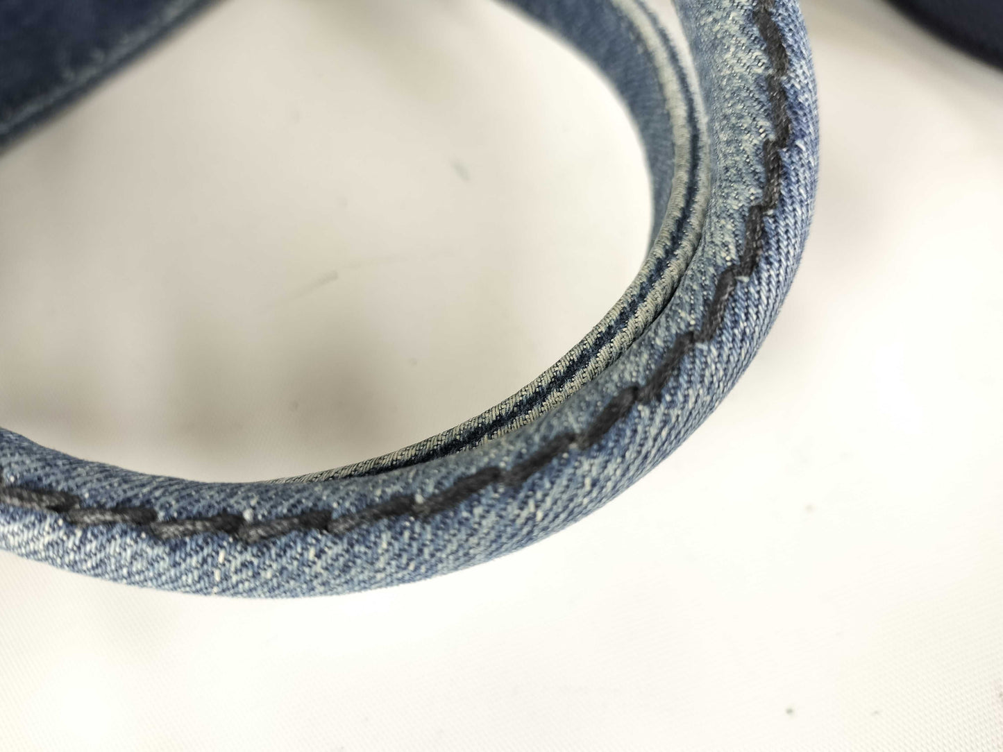 PRADA Prada 2-Way Tote Bag 1BG439 Canapa Denim Blue Handbag