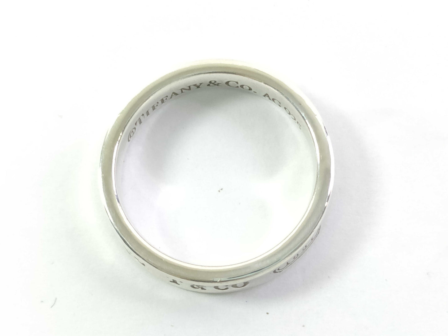 Tiffany & Co. Tiffany / Sterling Silver Narrow Ring / 1837 / 925 / Silver Color / 4.1g Ring