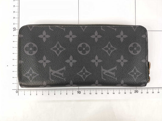 LOUIS VUITTON Monogram Eclipse Zippy Wallet Vertical N62295 IC Activated Wallet