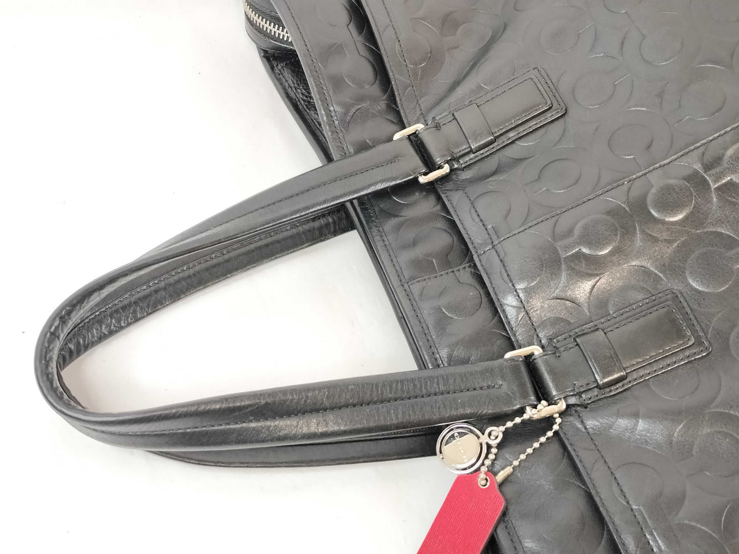 COACH Coach Business Bag Leather Black 70253 Business Bag