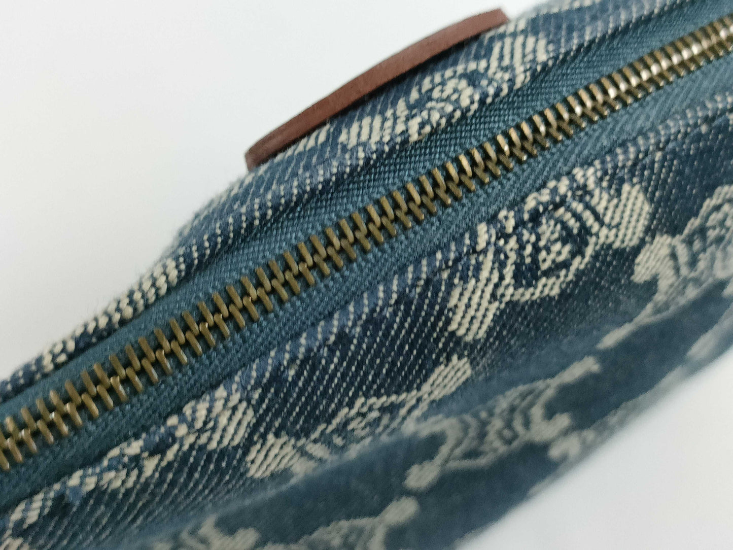 CELINE Paris Macadam Denim Pouch with Tag