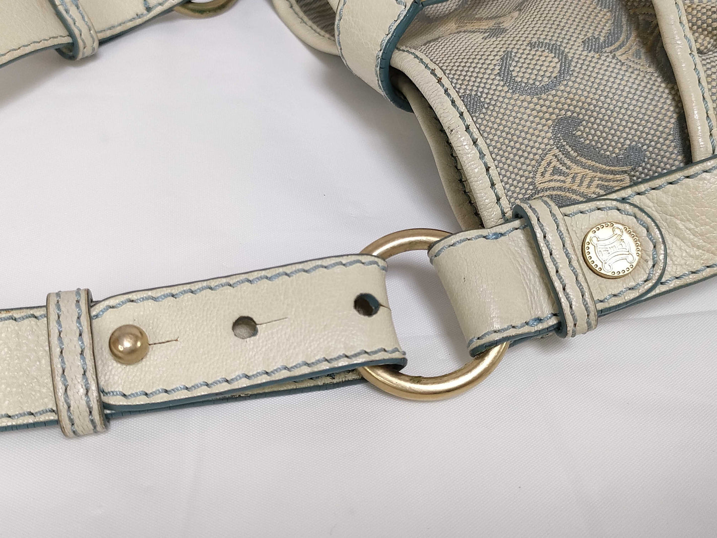 CELINE C Macadam Canvas Shoulder Bag