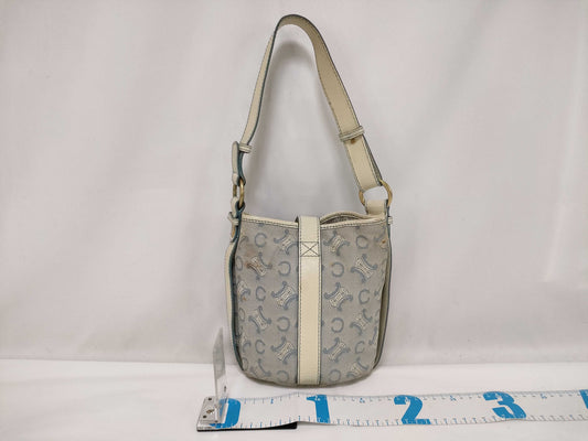 CELINE C Macadam Canvas Shoulder Bag