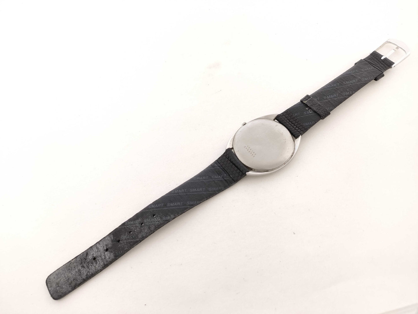 UNIVERSAL GENEVE White Shadow Model Number 866101 Serial Number 2949779 Stainless Steel/Leather/AT White Dial Men's Watch