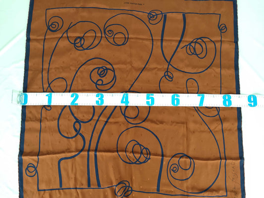 LOUIS VUITTON LV Lavaliere Chemin Fusan by André Putman Scarf, Model Number Unknown