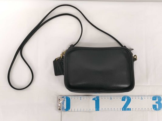 COACH COACH Leather Black Shoulder Camera Bag