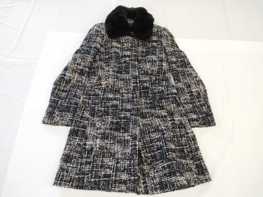 MaxMara Max Mara Tweed Coat Fur Size 42 Coat