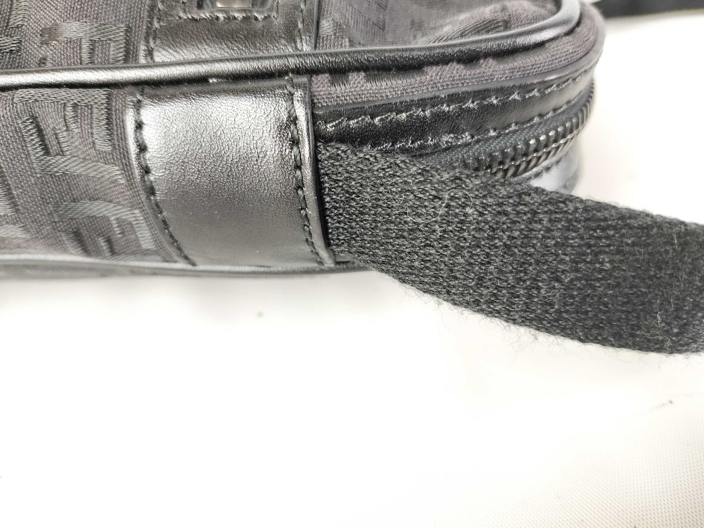 FENDI Zucchino Shoulder Bag with Zucca Pattern