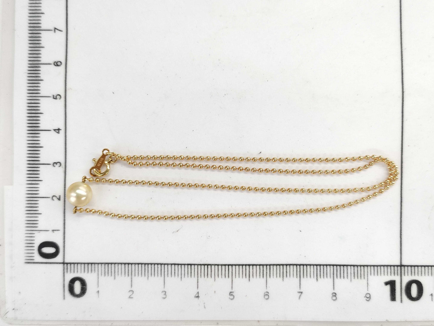 MIKIMOTO Pearl Necklace, 7.0mm Diameter, 18K Gold, 3.9g