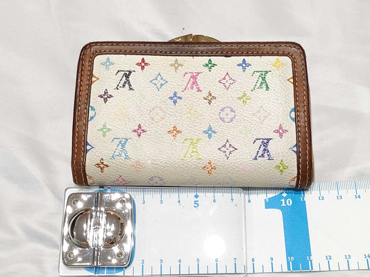 LOUIS VUITTON Monogram Multicolore Louis Vuitton Portefeuille Viennois Monogram Multicolore White M92987 Wallet
