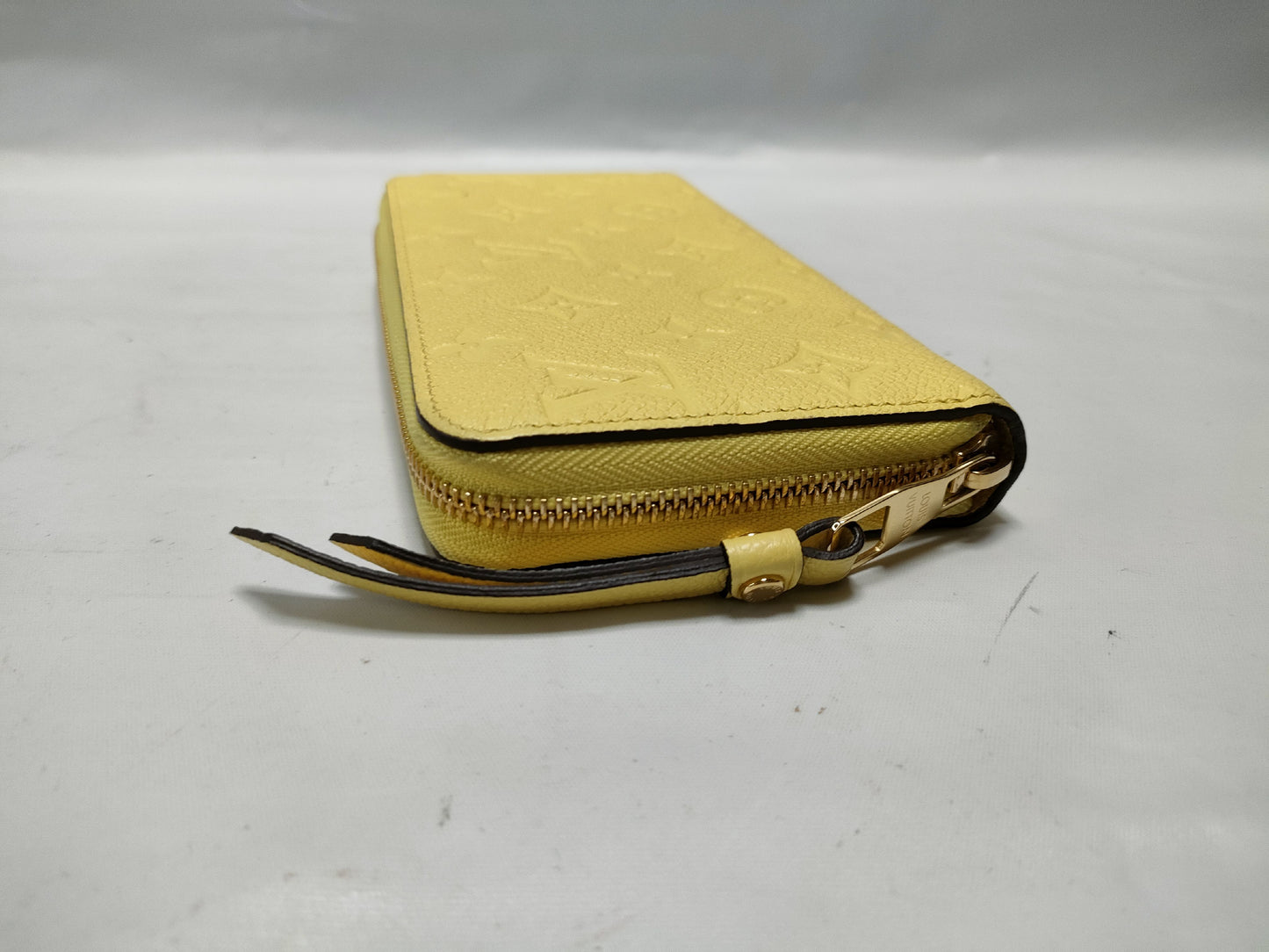 LOUIS VUITTON Monogram Empreinte Zippy Wallet Tonic Lemon M25699 Wallet
