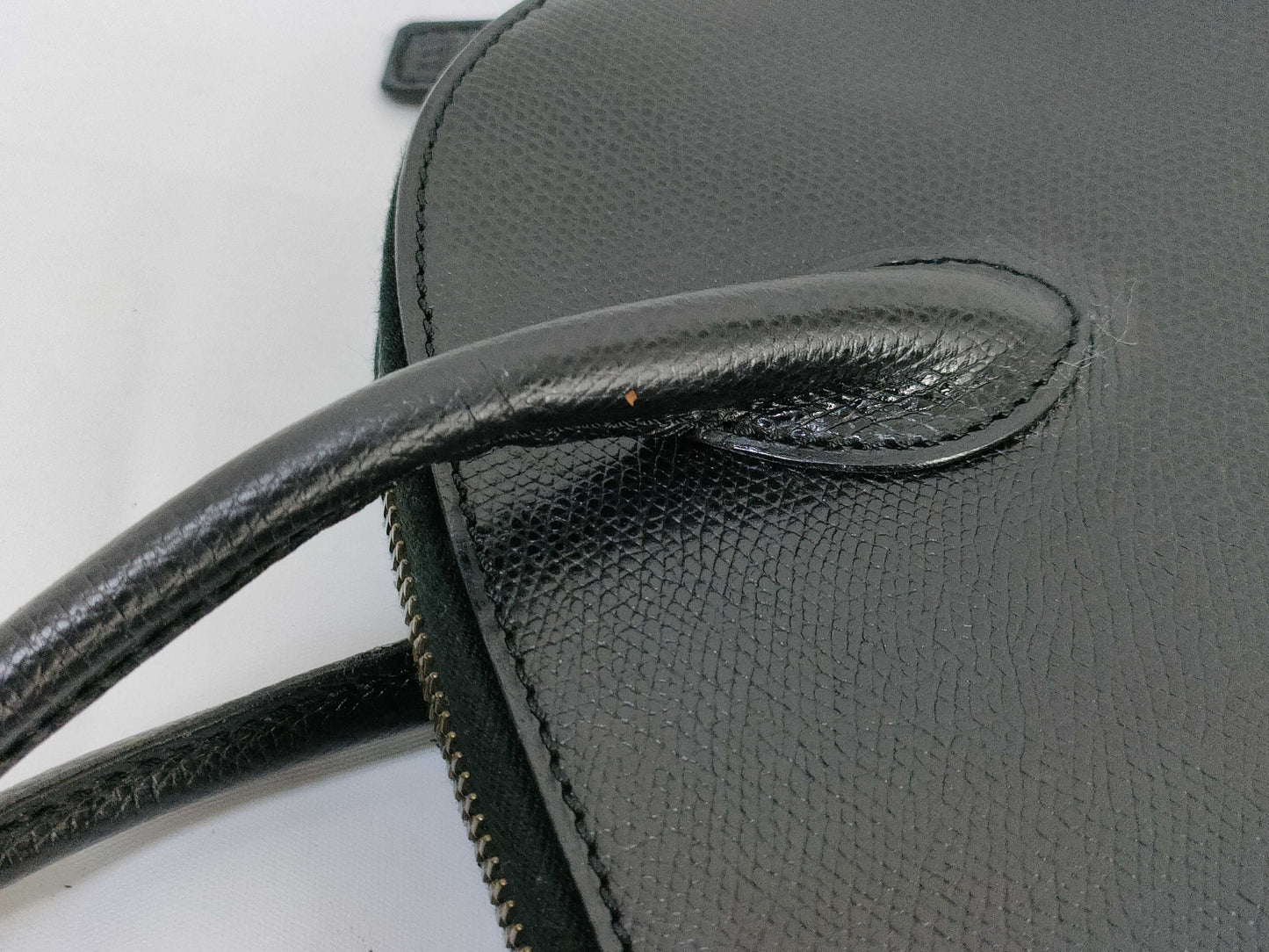 CELINE Dome-Shaped Leather Black Handbag