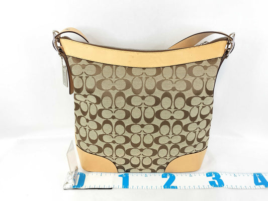COACH Signature Canvas Shoulder Bag 6346
