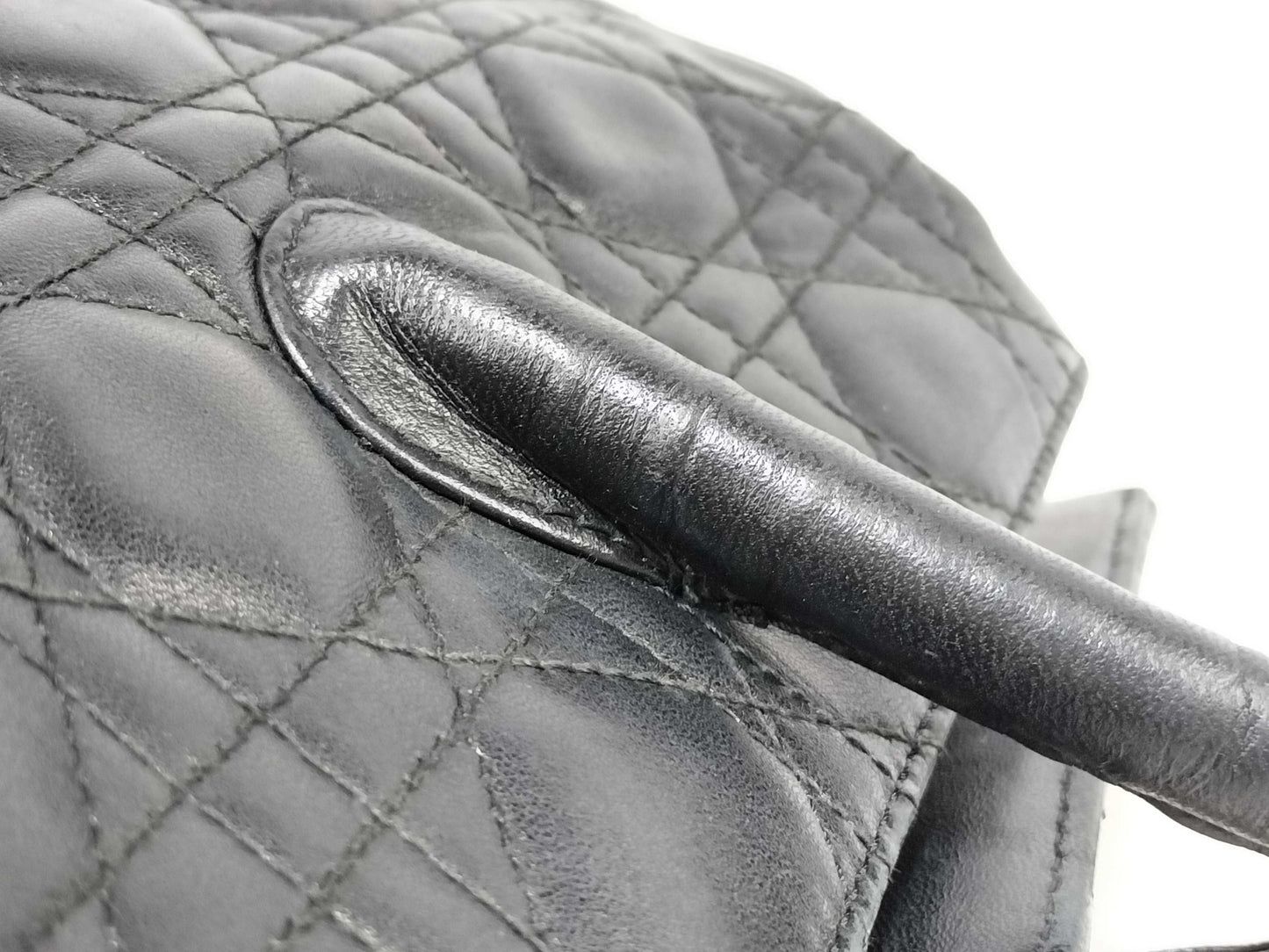 Dior Christian Dior Cannage Leather Tote Bag Black Tote Bag