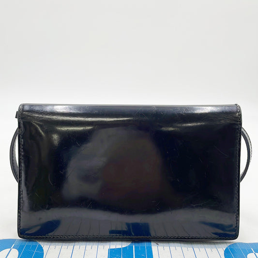 GUCCI GUCCI Shoulder Wallet 369664 Leather Black ST Shoulder Bag