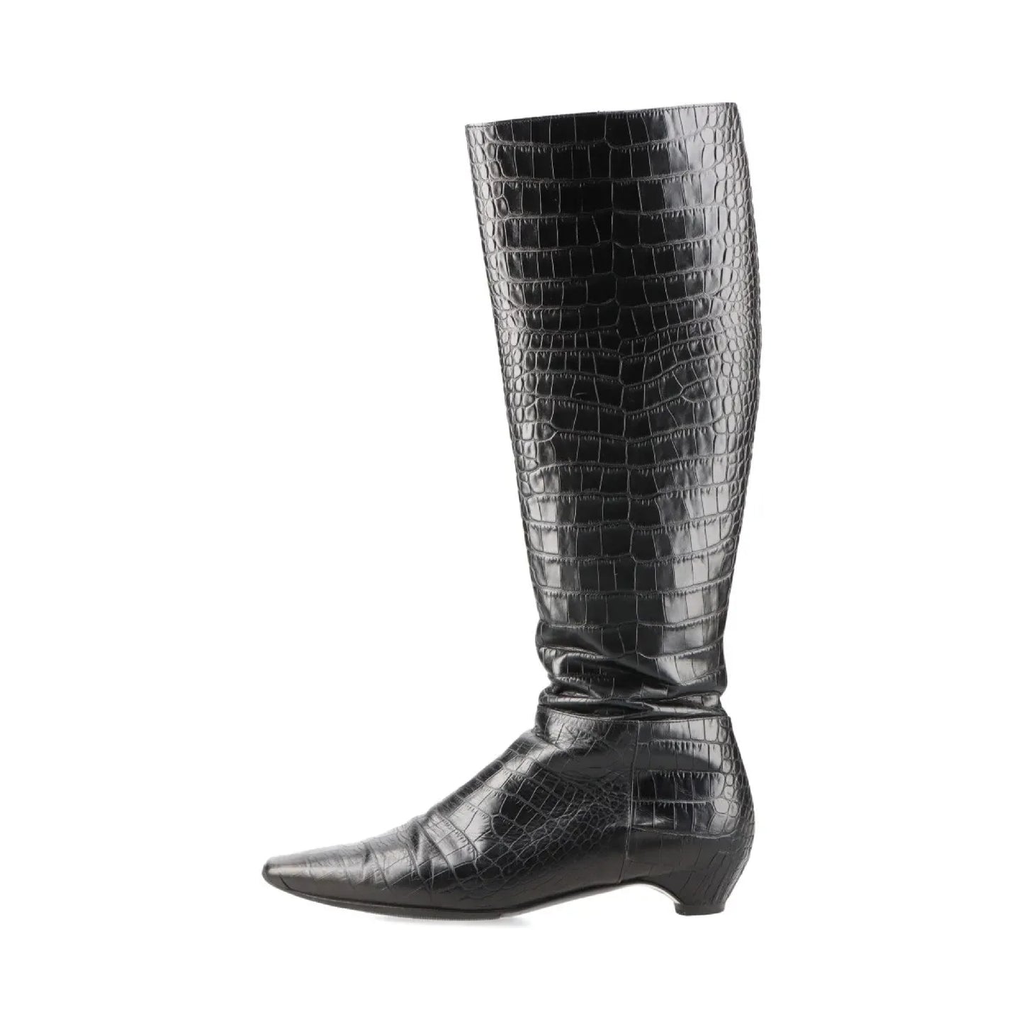 Dior Crocodile Long Boots Size 37 1/2 Other Shoes