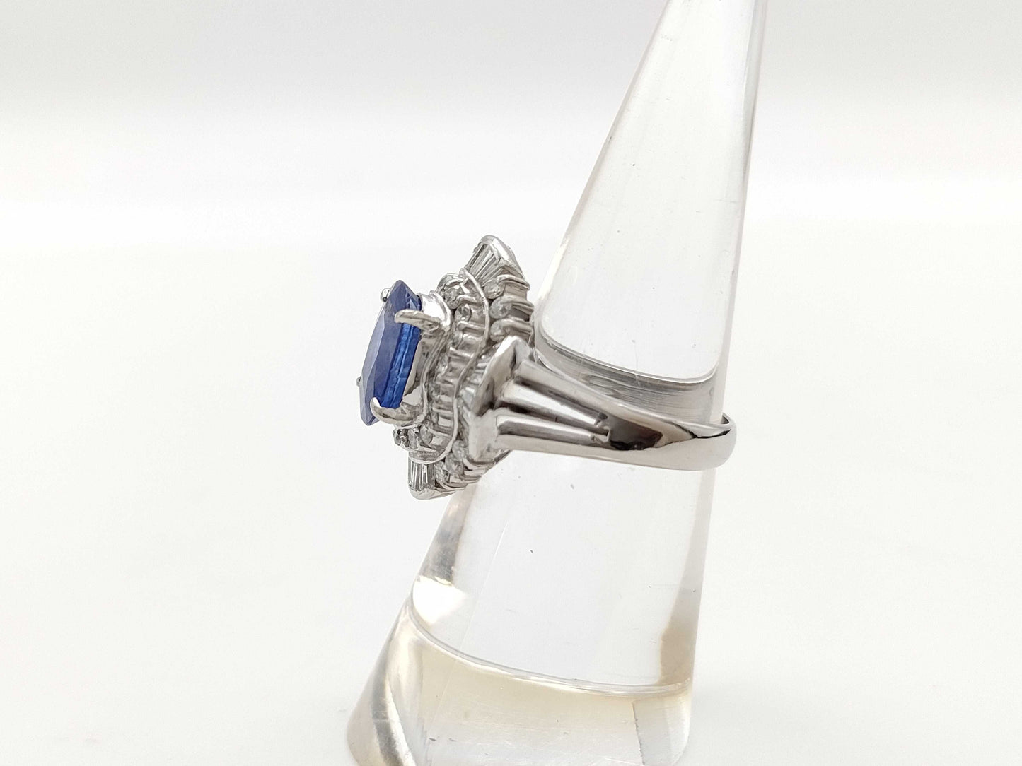 S2.88ct D1.02ct PT900 11.0g Ring