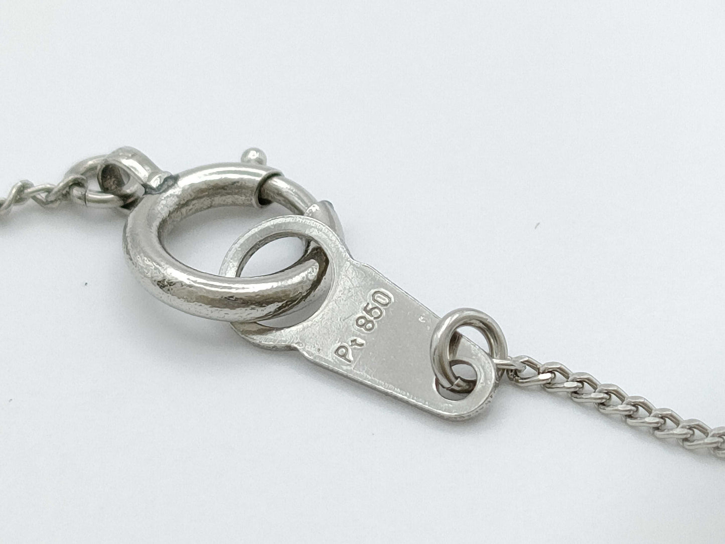 D0.38ct PT900/850 2.7g Necklace