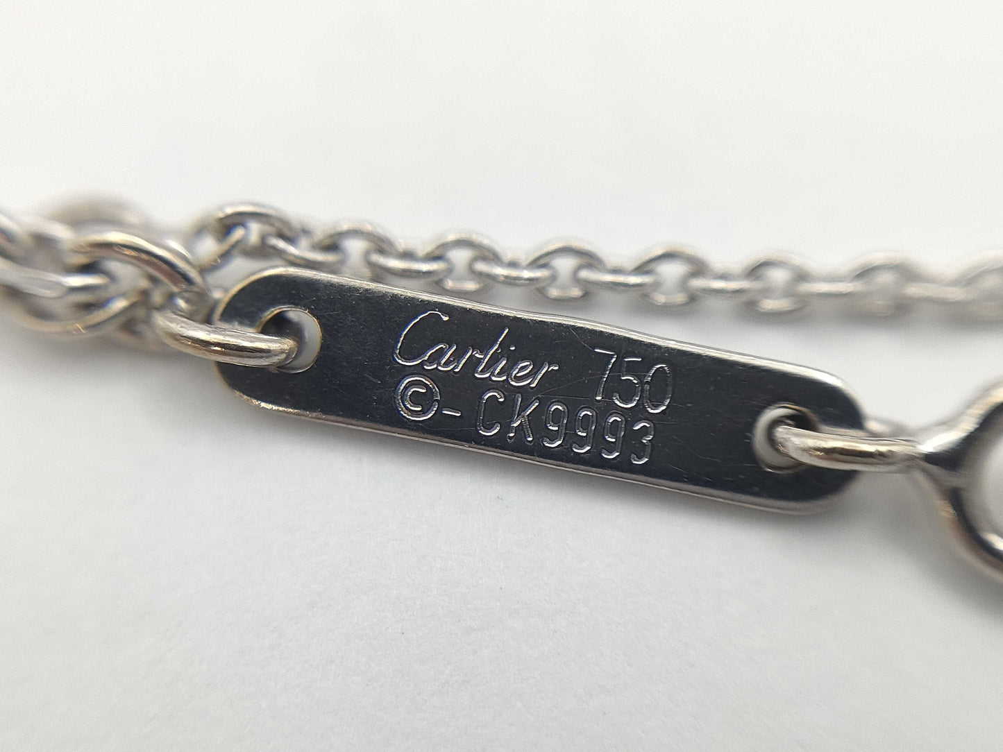 Cartier C Heart Diamond Necklace in WG 750, 5.3g