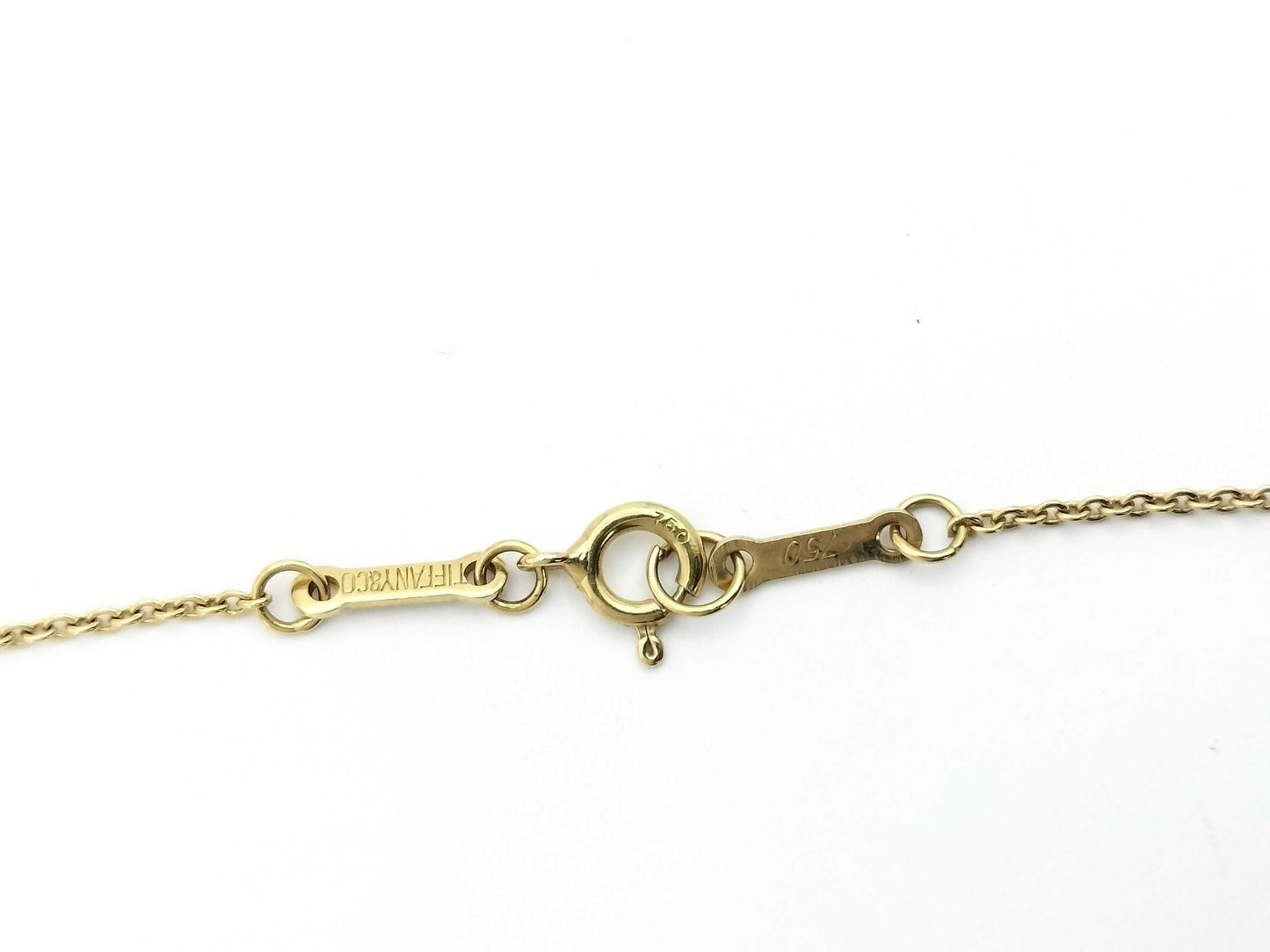 Tiffany & Co. Open Heart Necklace in Yellow Gold 750, 3.2g