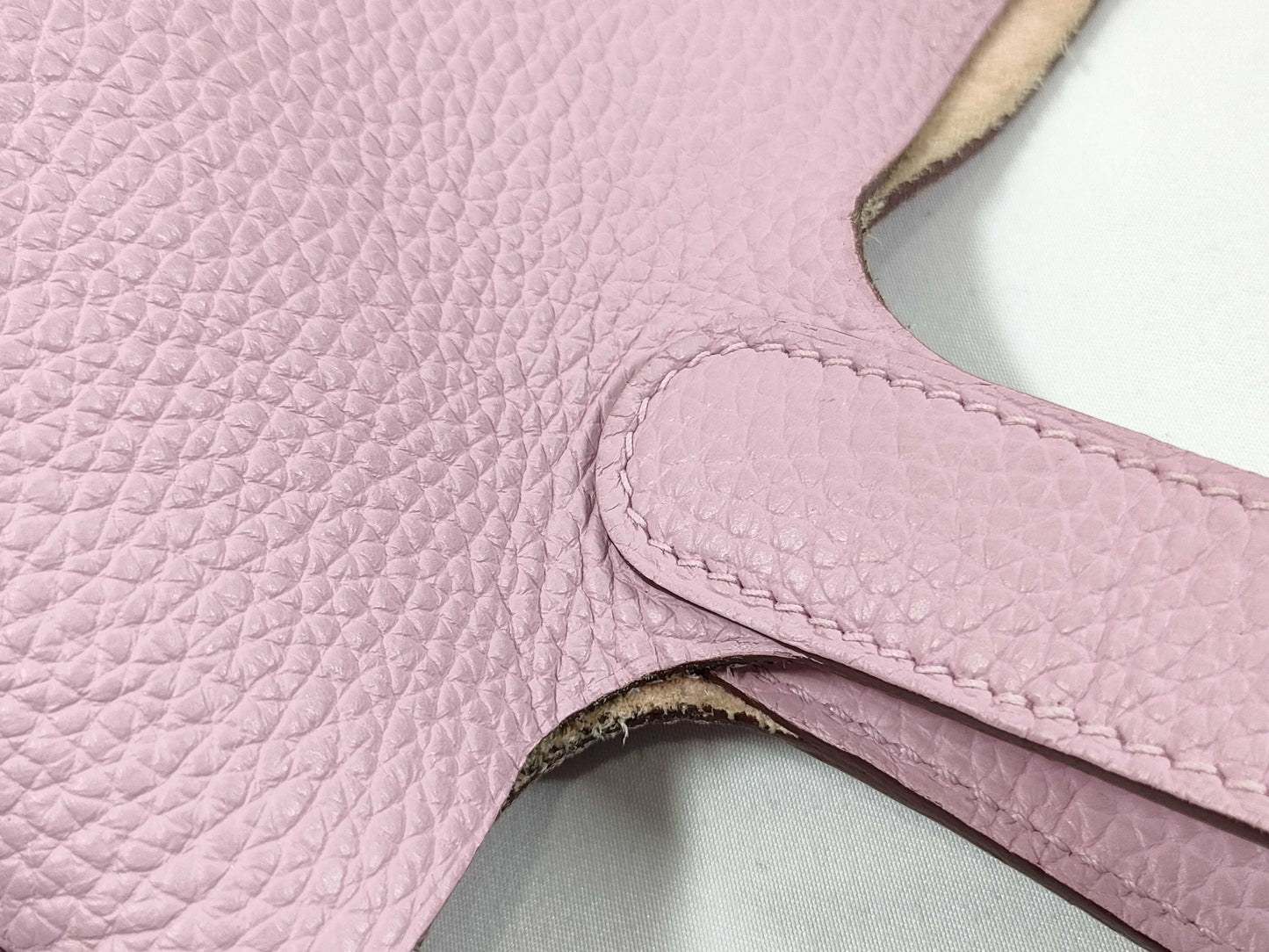 HERMES Picotin Lock PM Handbag in Mauve Sylvestre and Taurillon Clemence Leather with B Stamp