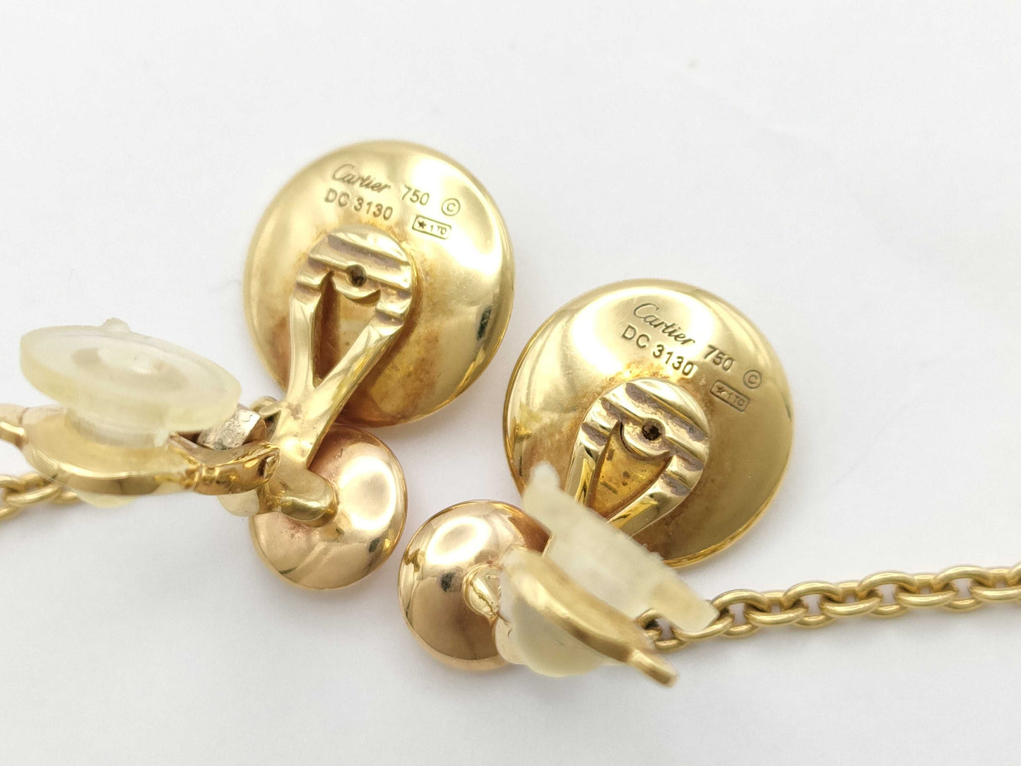 Cartier Three-Color 750 11.4g Earrings