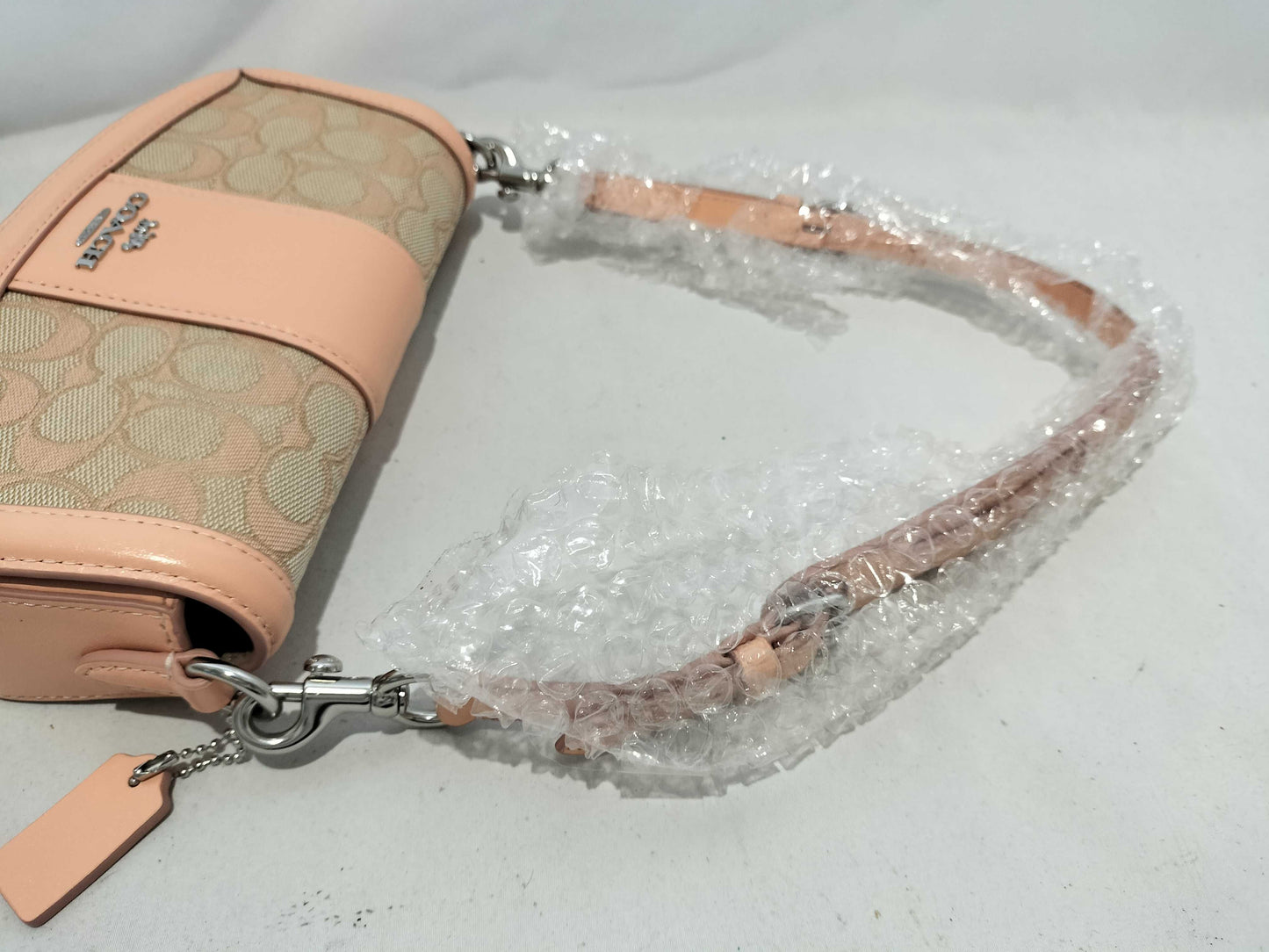 COACH Signature Coach Andrea Shoulder Bag Signature Jacquard 2-Way Shoulder Bag