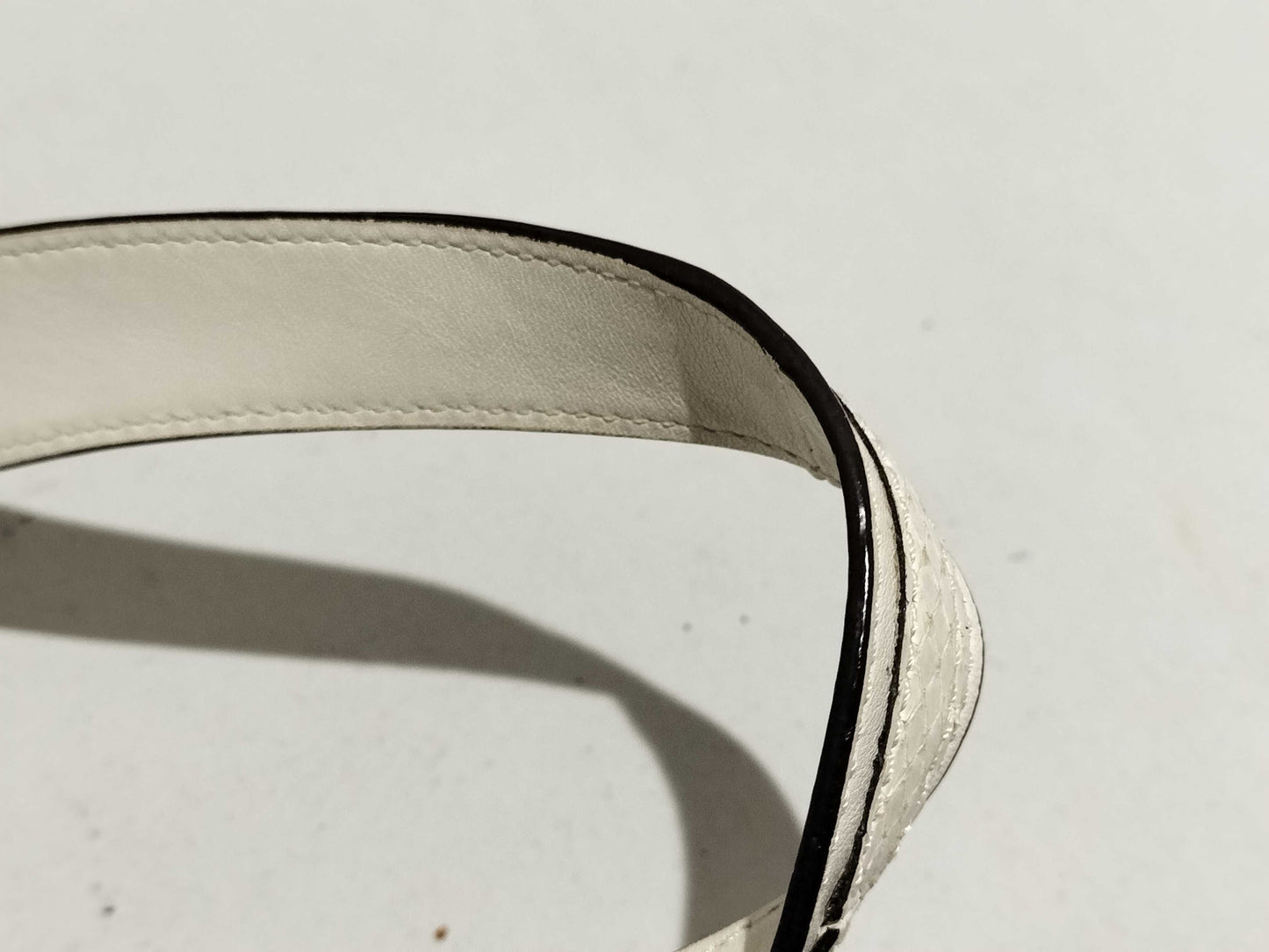 COACH Signature Coach Tote Bag Patchwork Python White Brown 10089 Handbag