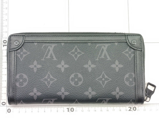 LOUIS VUITTON M80558 Monogram Eclipse Trunk Zippy Wallet RFID Verified, Box and Dust Bag Included