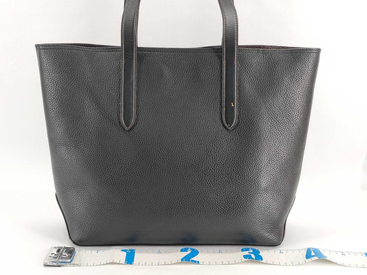 COACH C0240 Leather Gotham Tote 34 Bag Black Tote Bag