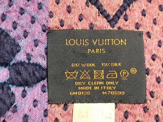 LOUIS VUITTON Monogram LV Echarpe Logomania Rainbow Scarf with Box