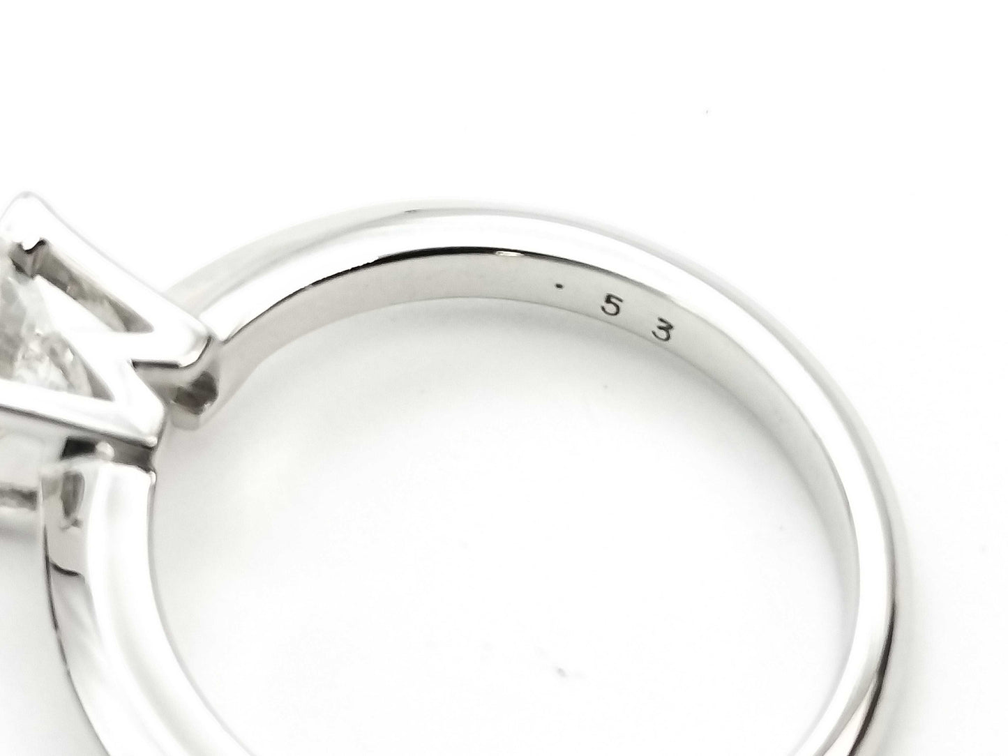 HARRY WINSTON HW Logo D0.53ct PT950 4.1g Ring