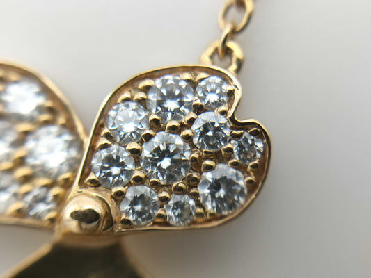 Tiffany & Co. Paper Flower Diamond Necklace in Yellow Gold and Au750, 2.4g