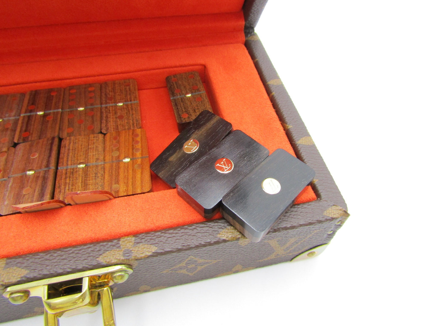LOUIS VUITTON Monogram LV Coffret Domino Set, 28 Pieces, Interior Game, Other Accessories