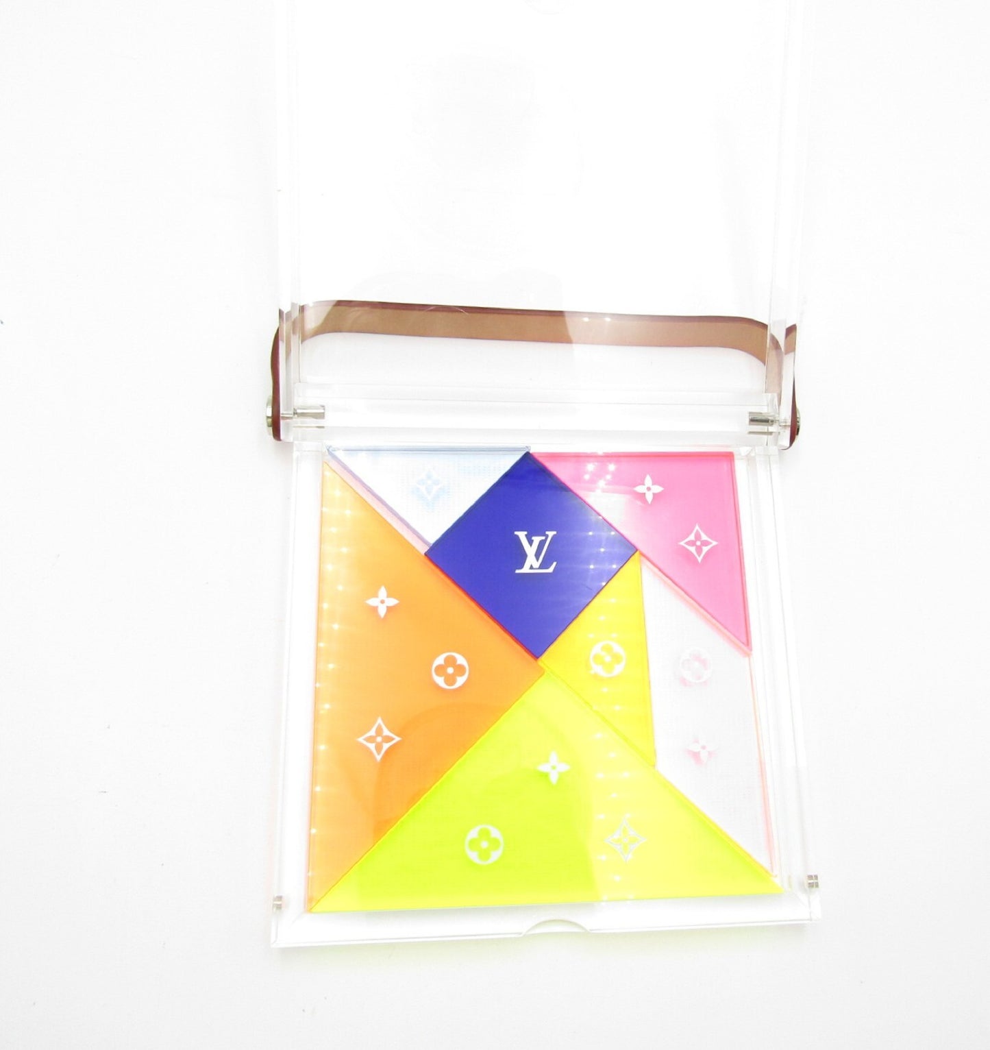LOUIS VUITTON LV Tangram Puzzle GI0480 7-Piece Puzzle/Plexiglass Educational Toy