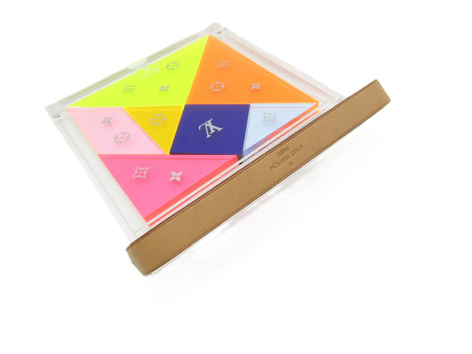 LOUIS VUITTON LV Tangram Puzzle GI0480 7-Piece Puzzle/Plexiglass Educational Toy