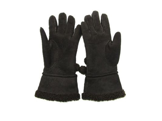 HERMES Mouton Gloves Mocha #7 Other Accessories