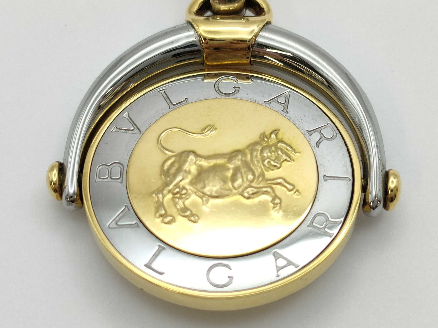 BVLGARI Horoscope Pendant Top, YG 750/SS 13.0g