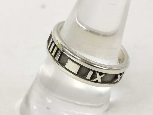 Tiffany & Co. Atlas Tiffany Atlas Ring, SV925, Size 57, 6.0g