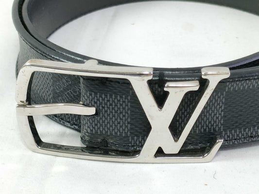 LOUIS VUITTON Damier Graphite Belt M6057