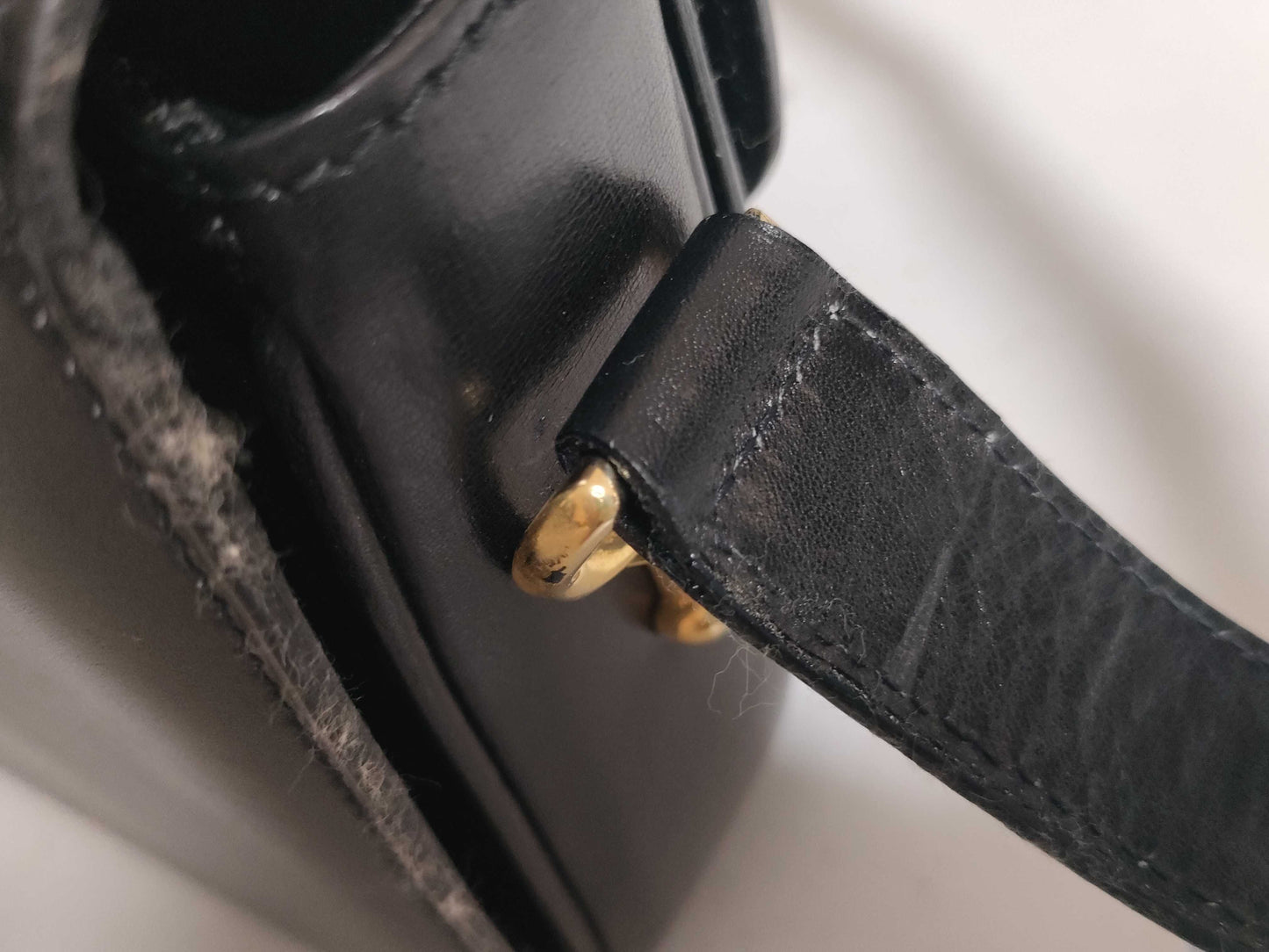 CELINE Leather Shoulder Bag