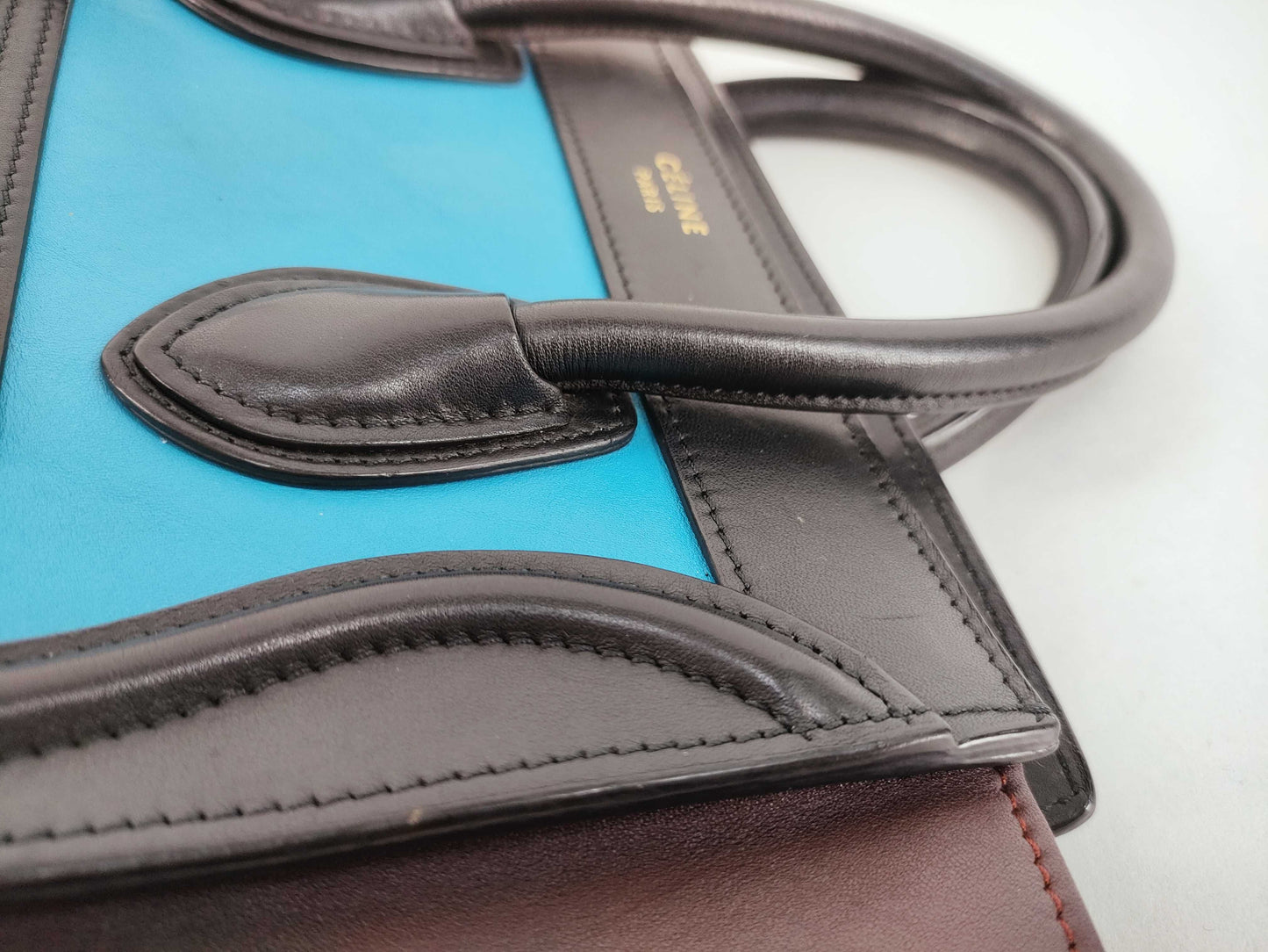 CELINE Luggage Nano Shopper Handbag Leather Handbag