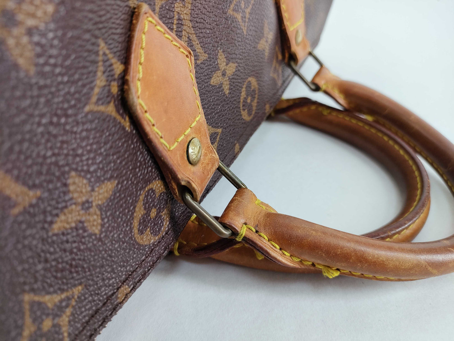 LOUIS VUITTON Monogram Speedy 30 Handbag M41526 VI0941 Cadena Boston Bag