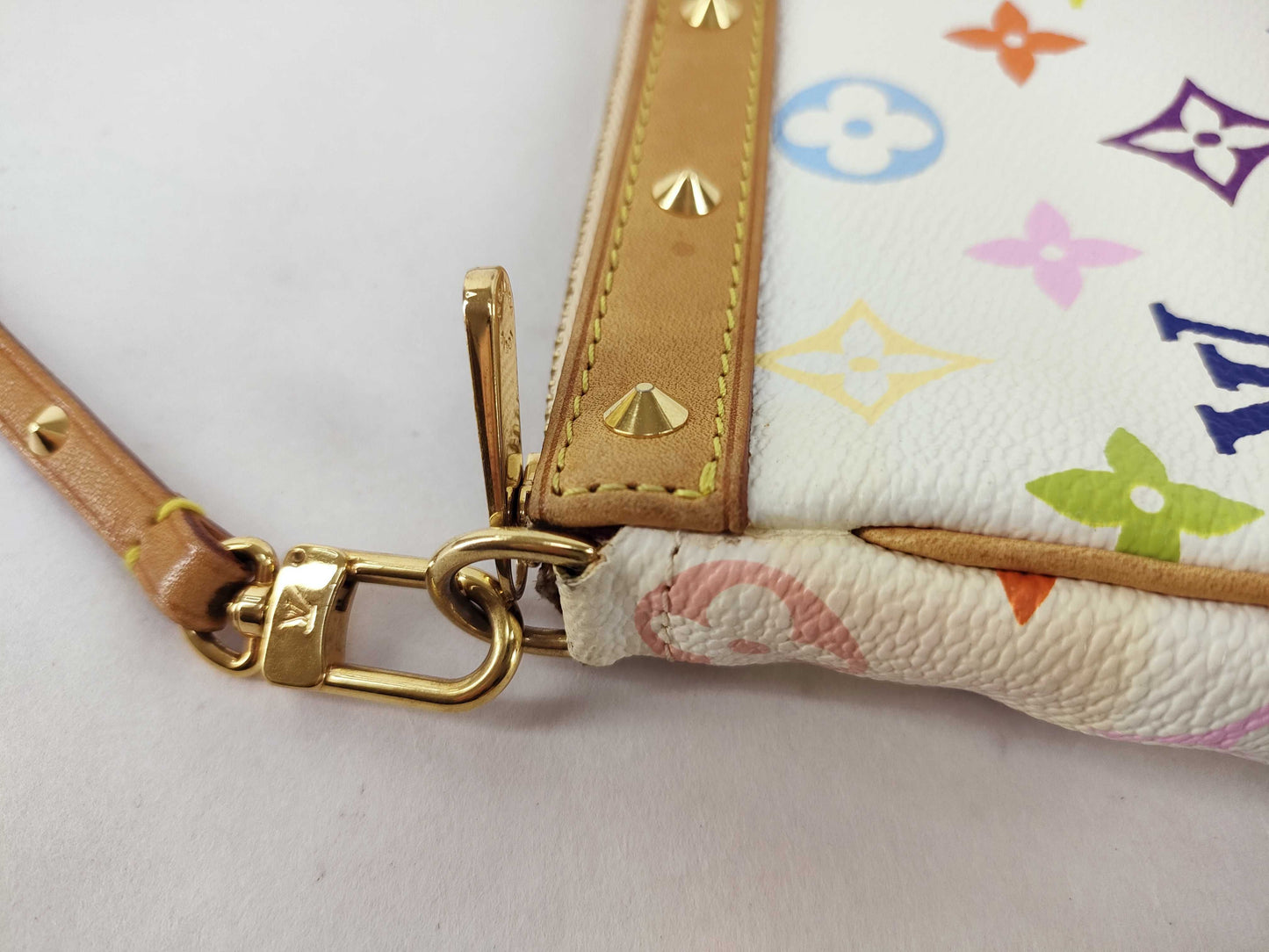 LOUIS VUITTON Monogram Multicolore LOUISDVUITTON M92649 Multicolore Pochette Accessoires Blanc SL0093 Handbag