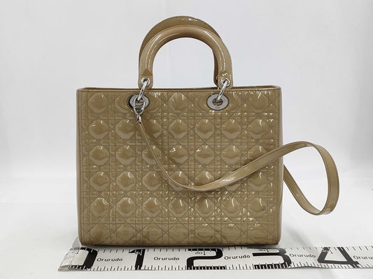 Dior Lady Dior Enamel Bag