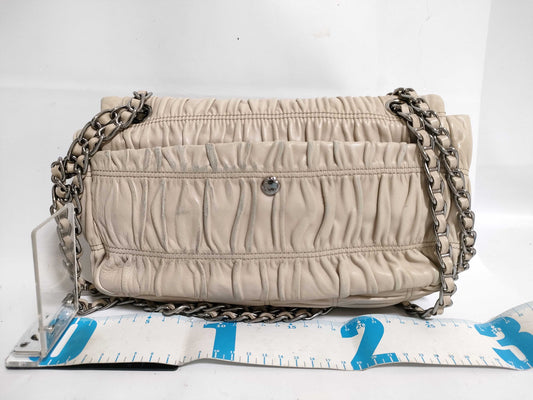 PRADA Gathered Chain Shoulder Bag Shoulder Bag